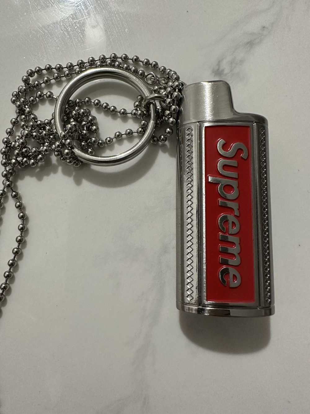 Supreme Supreme metal lighter holder necklace - image 1