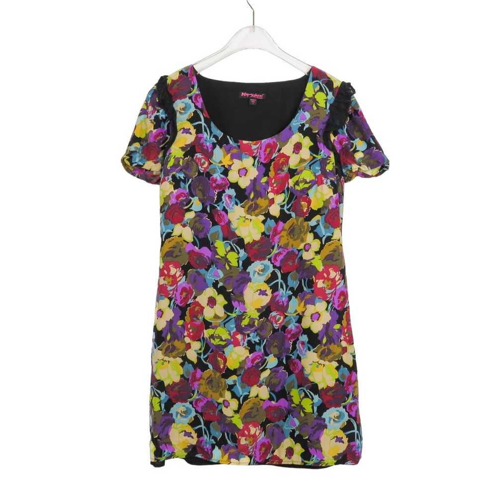 Y2k Betsey Johnson Multi Color Floral Print Short… - image 1