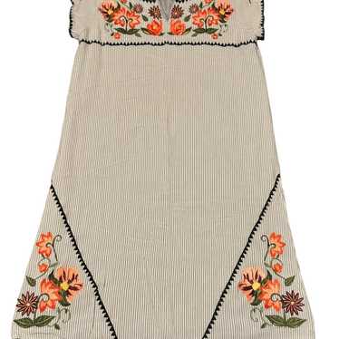 Women’s THML Sleeveless Floral Embroidered Midi S… - image 1