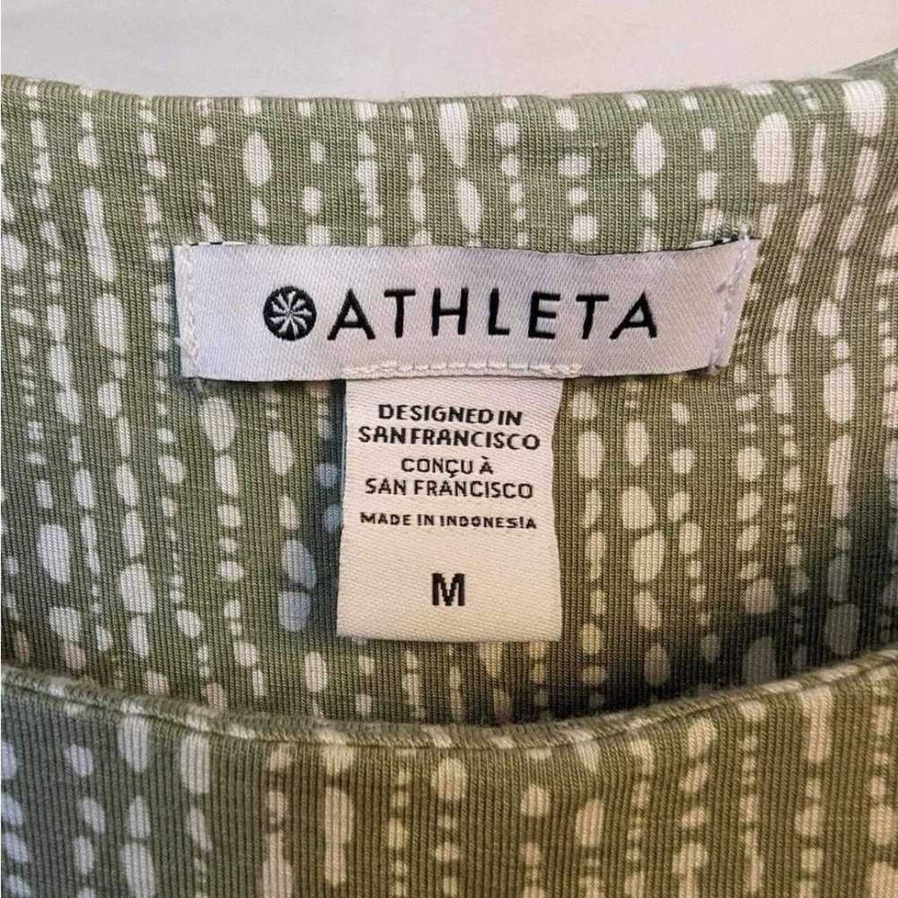 Athleta Santorini Thera Printed Dress Eucalyptus … - image 4