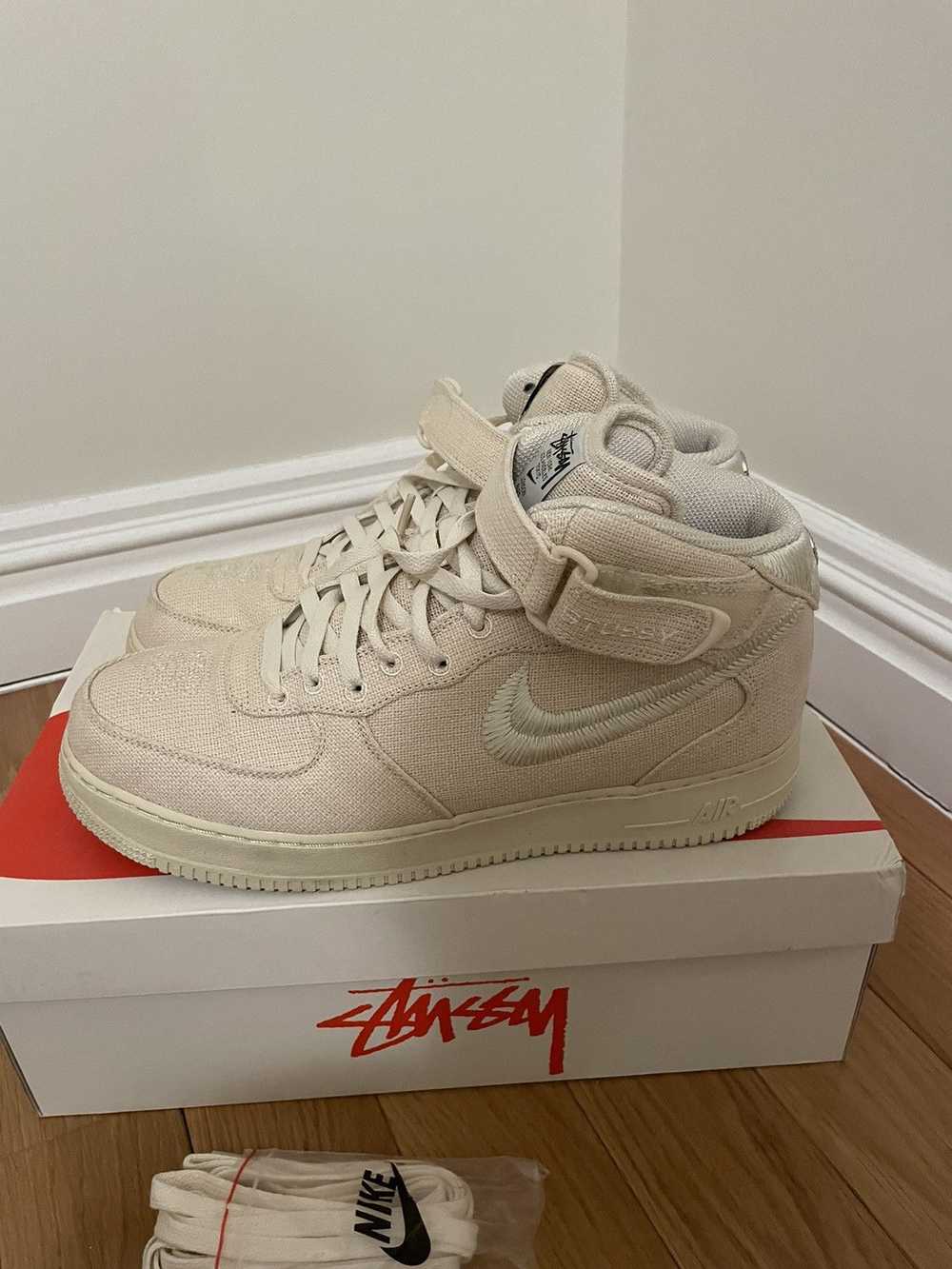 Nike × Stussy STUSSY X AIR FORCE 1 MID 'FOSSIL’ 1… - image 6