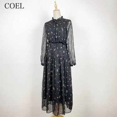 ♪Like New♪ COEL Floral Sheer Sleeve Dress