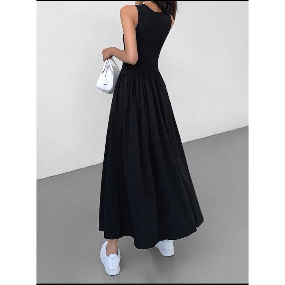 Commense Black Sleeveless Maxi Dress with Pockets… - image 2