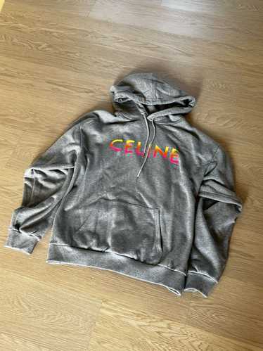 ◆CELINE◆ CELINE LOOSE SWEATSHIRT IN COTTON FLEECE CELINE LOOSE SWEATSHIRT IN COTTON FLEECE - NAVY/OFF WHITE