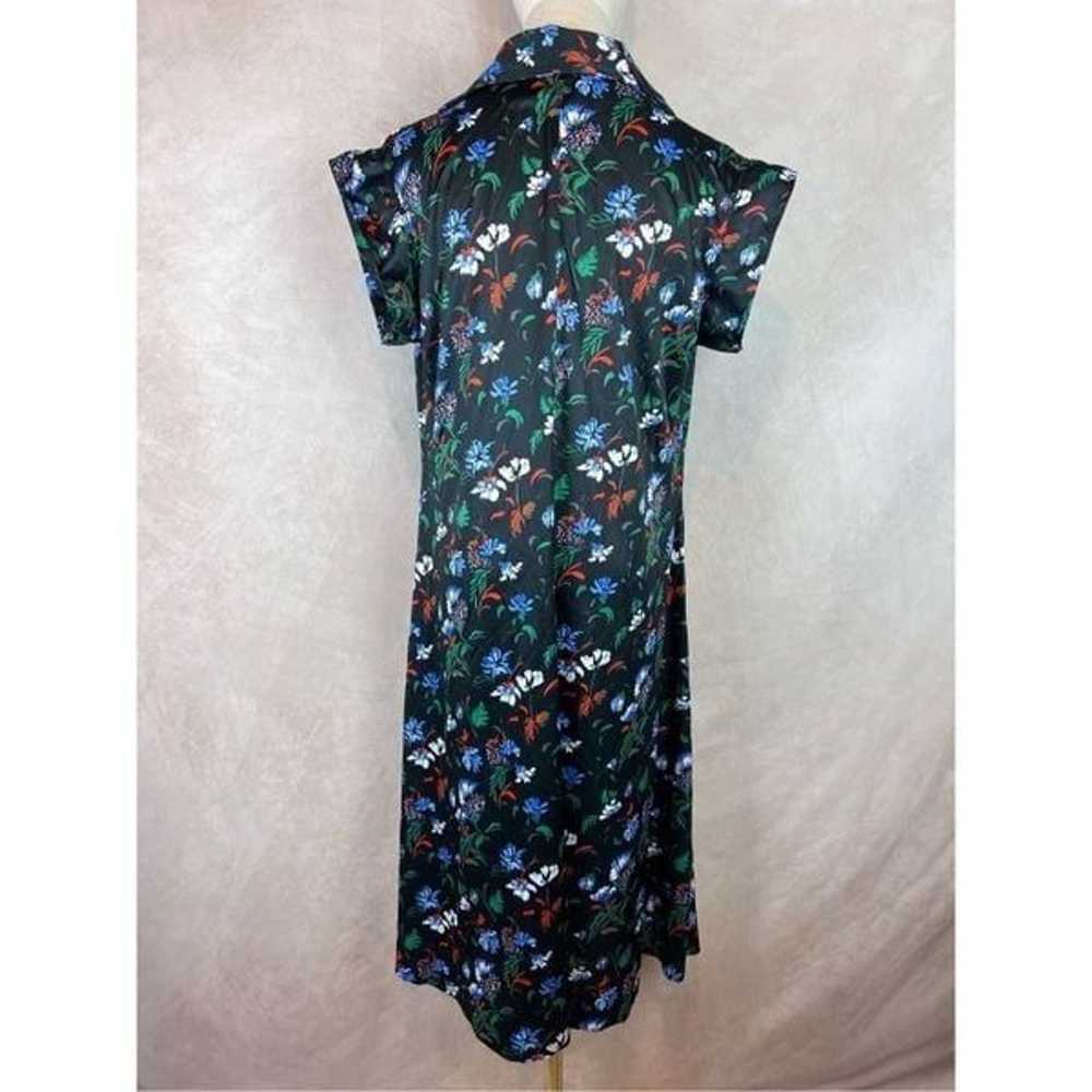 Vintage 1970s Mod Floral Dress with Dagger Collar - image 2