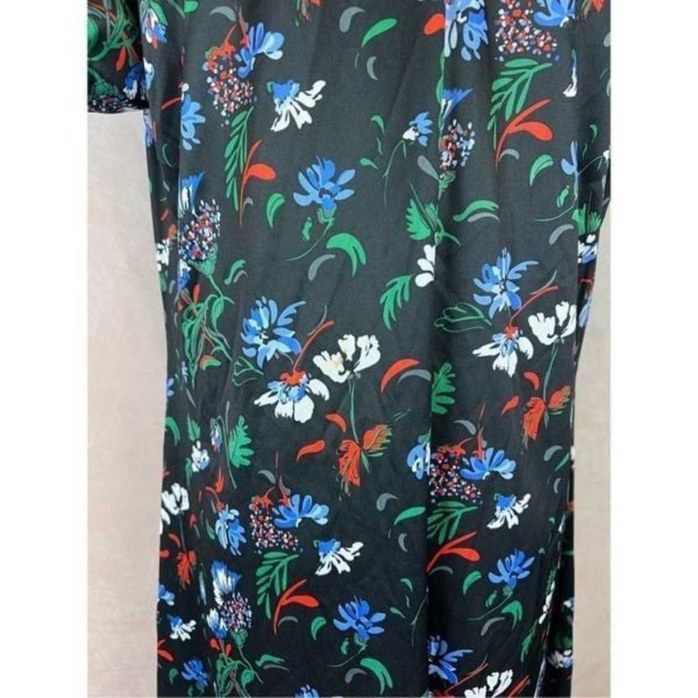 Vintage 1970s Mod Floral Dress with Dagger Collar - image 6