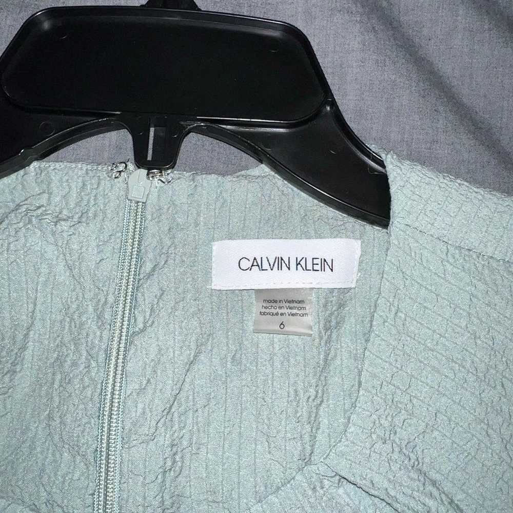 2959 NWOT Sage green high neck Calvin Klein Size … - image 4