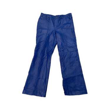 Vintage MetroStyle Genuine Leather Blue Pants - image 1