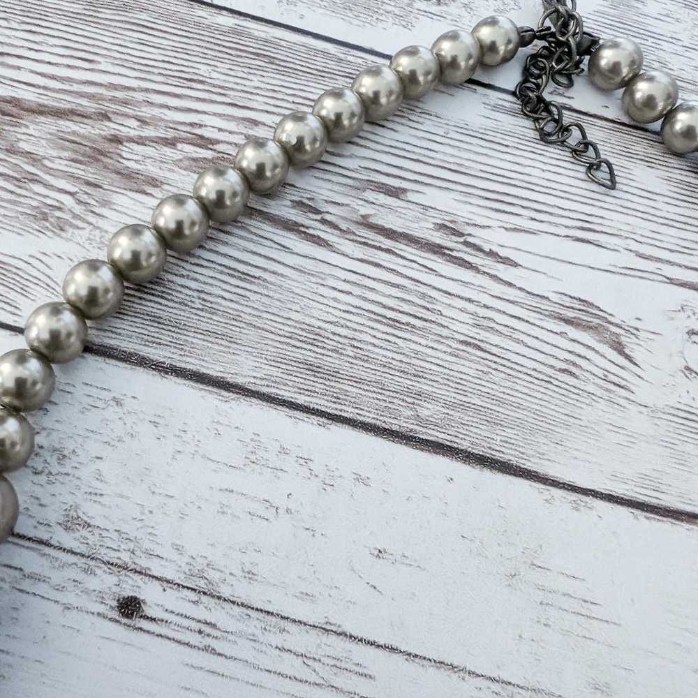 Vintage Necklace - Chunky Metallic Balls - image 3