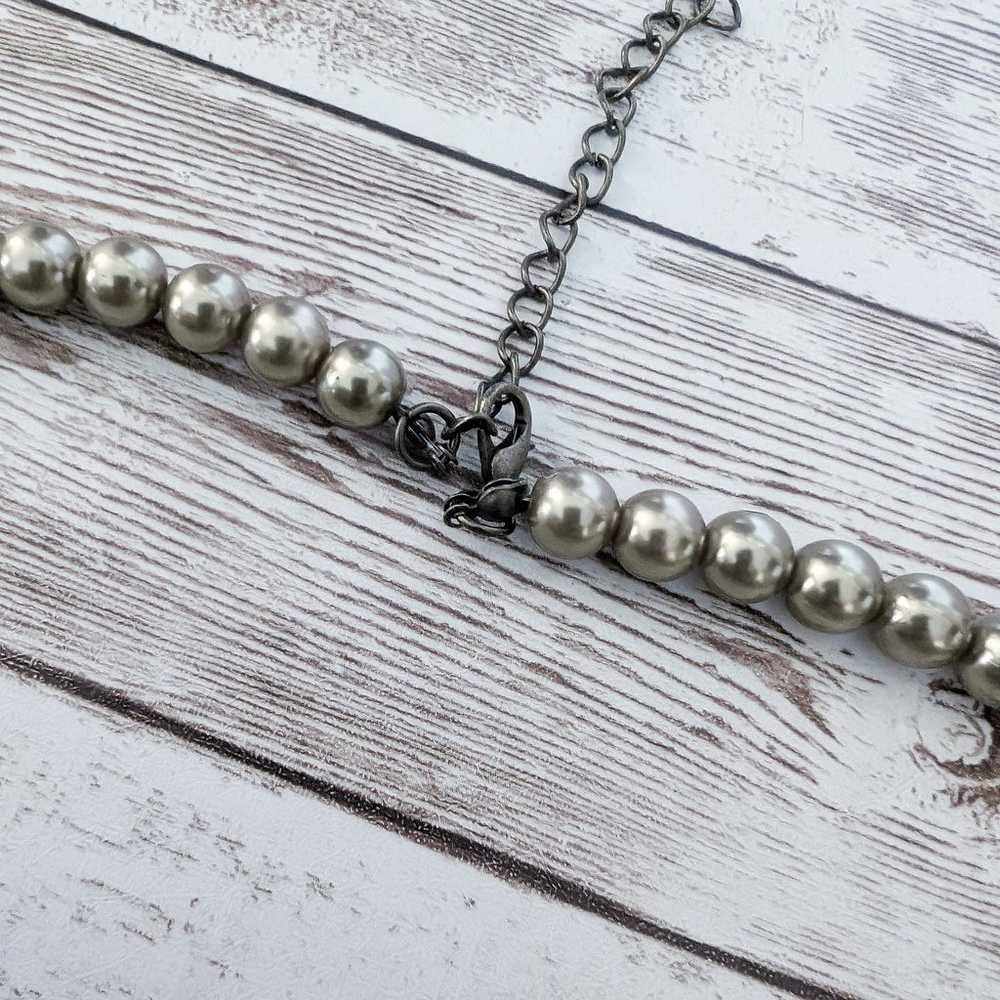 Vintage Necklace - Chunky Metallic Balls - image 4