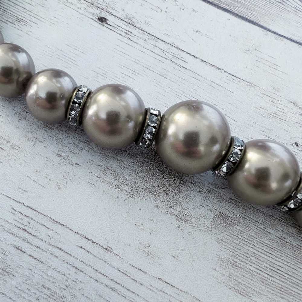 Vintage Necklace - Chunky Metallic Balls - image 6