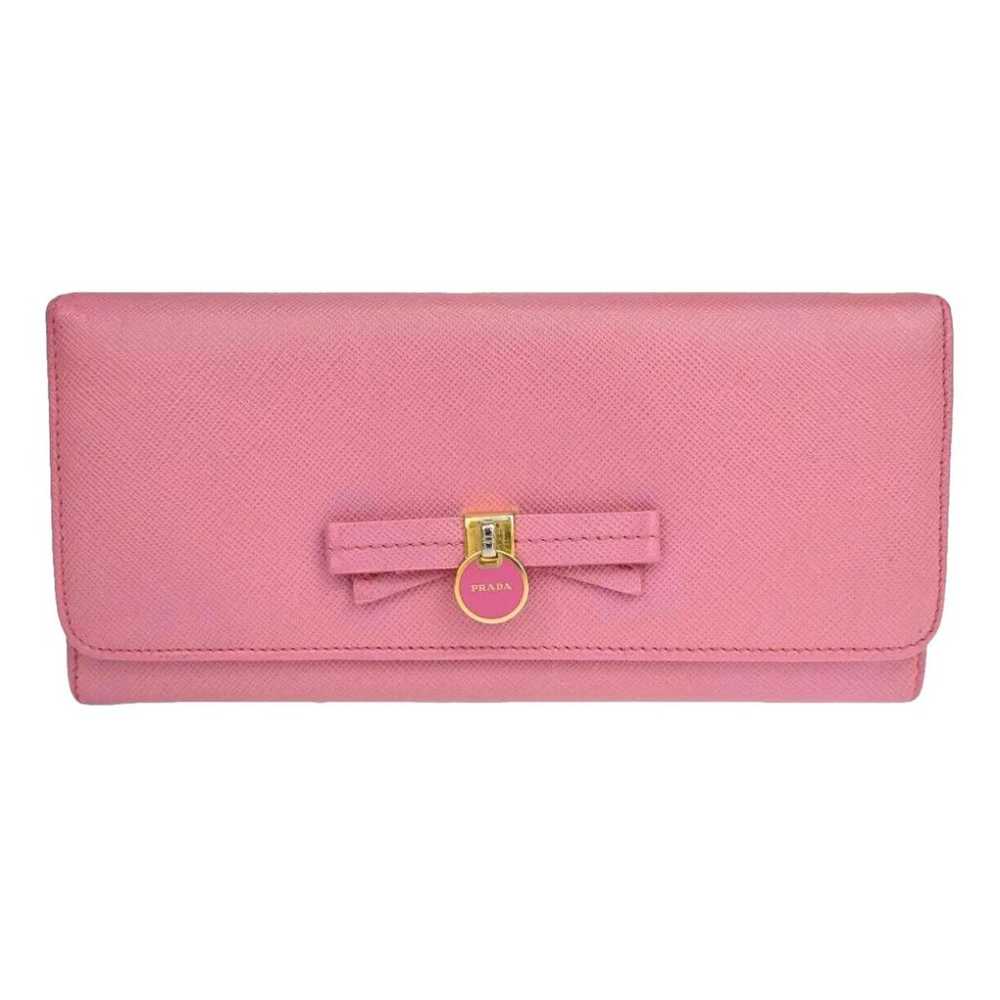 Prada Ribbon leather clutch bag - image 1