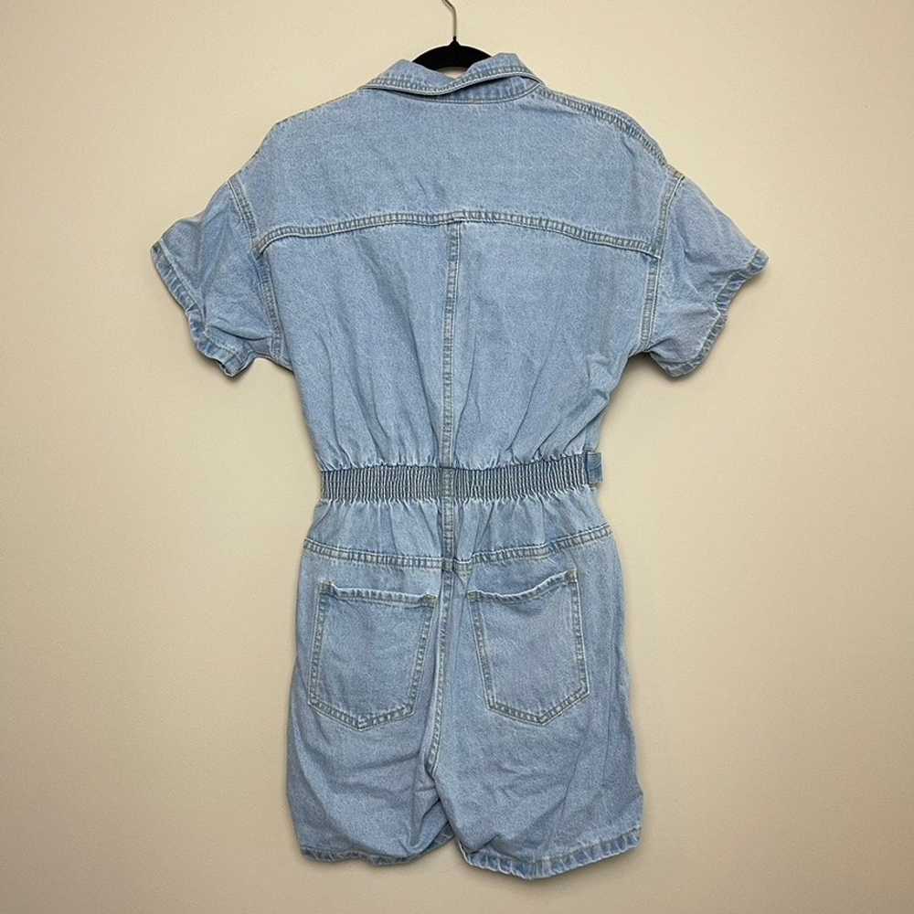 12th Tribe Hendrix Short Button Y2k Boho Denim Ro… - image 6