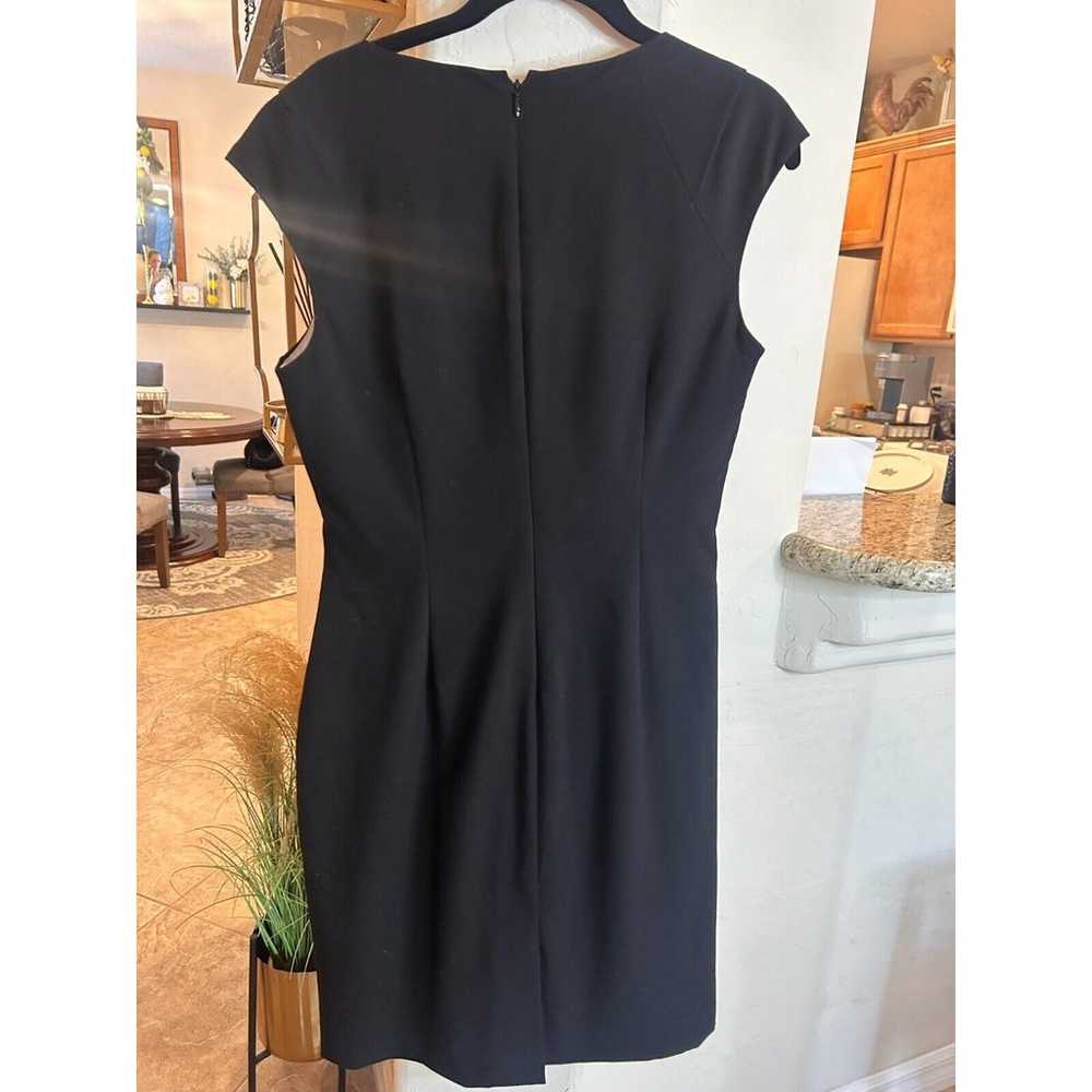 Calvin Klein black sleeveless rruched side lined … - image 3