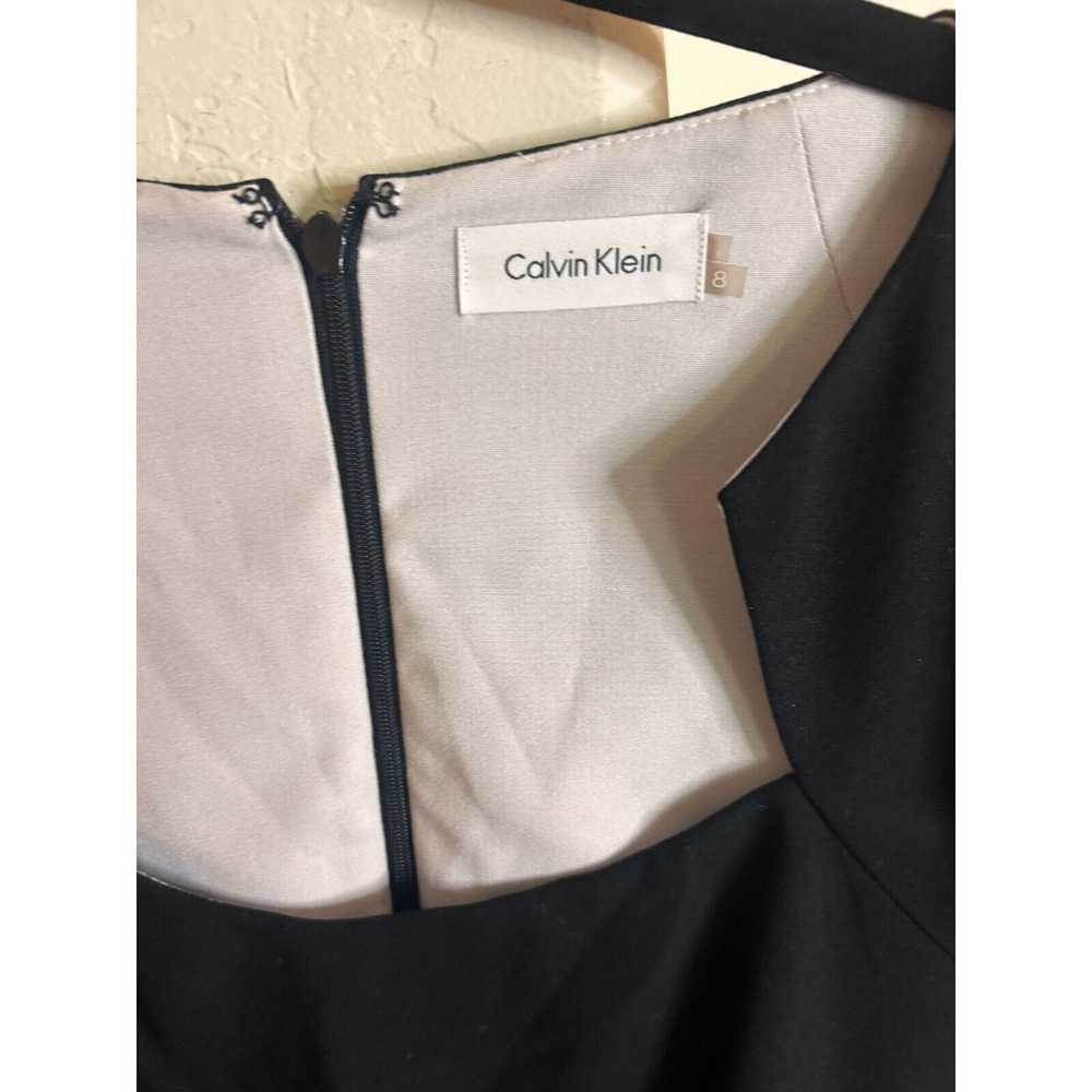 Calvin Klein black sleeveless rruched side lined … - image 4