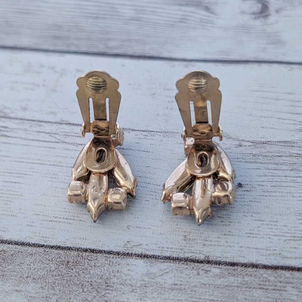 Vintage Clip On Earrings Stunning & Stylish Iride… - image 5