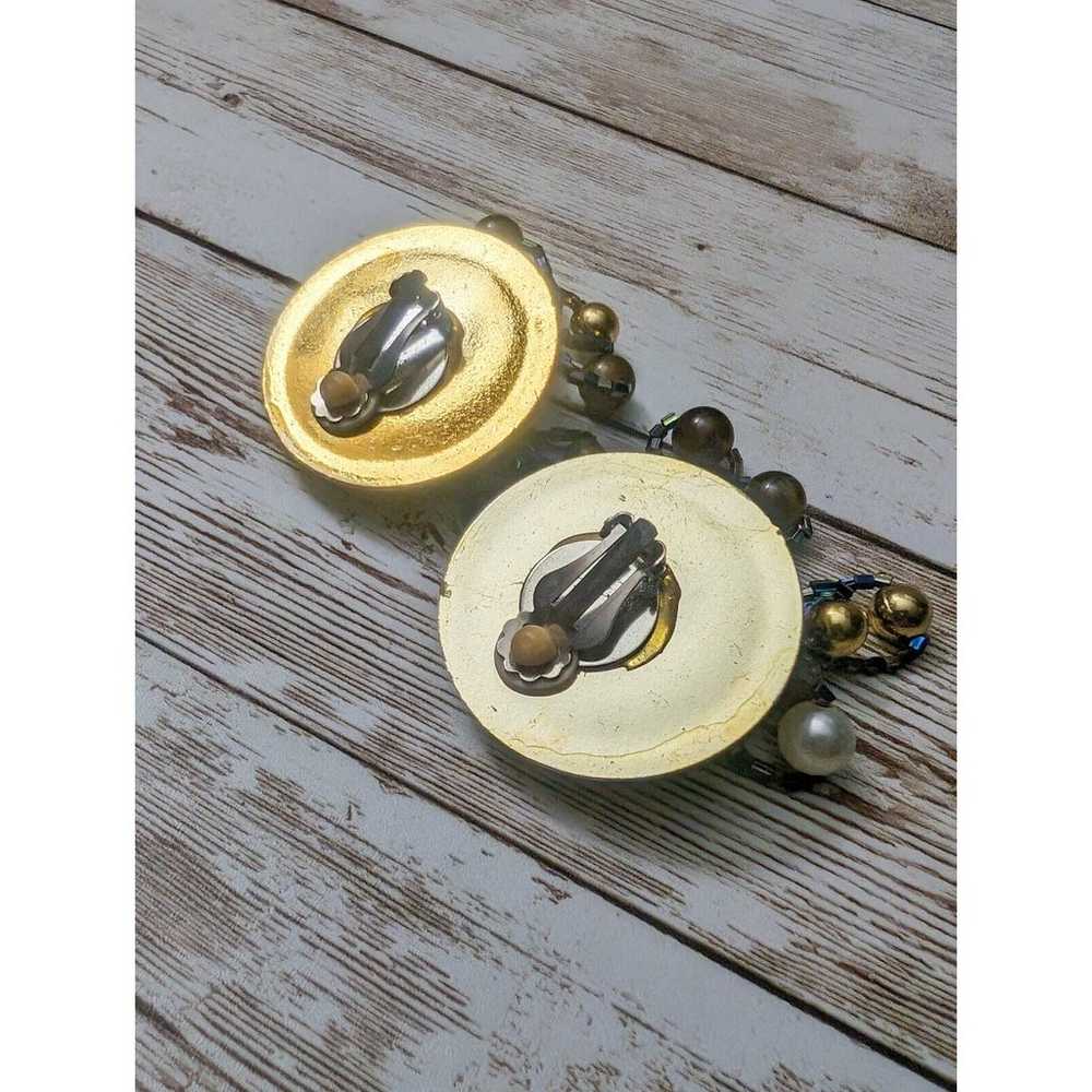 Vintage Clip On Earrings Extra Large Statement Ea… - image 8