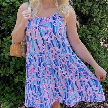 Lilly Pulitzer Loro Swing Dress Reel Nauti Large … - image 1