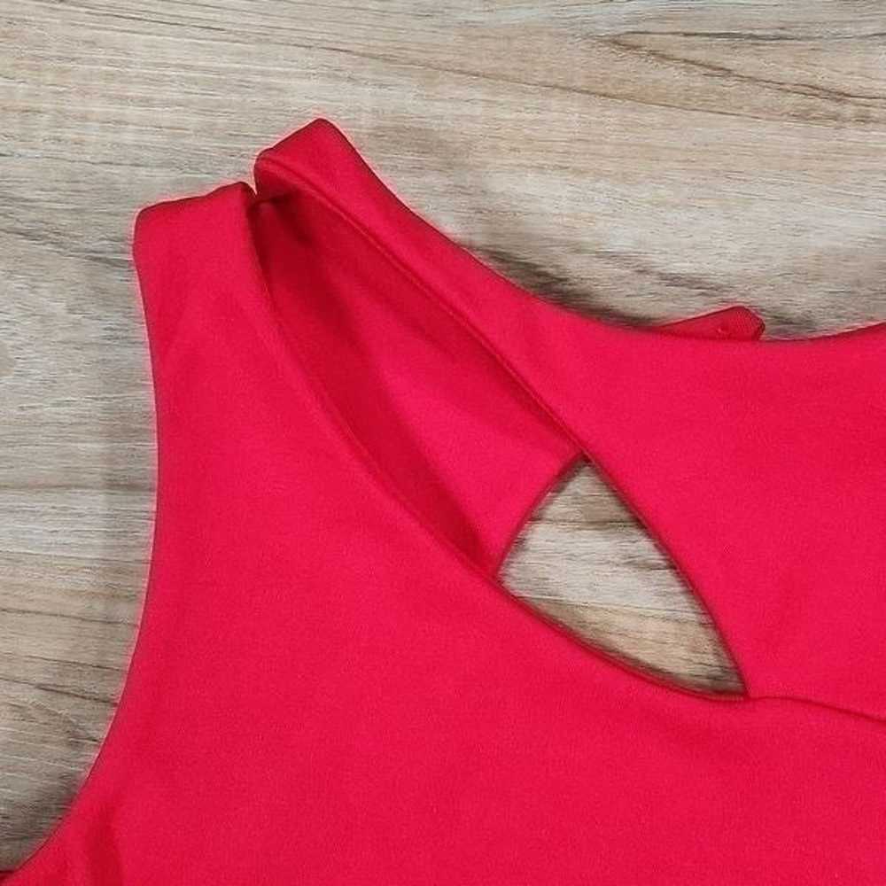 Club L Red Cutout Open Back Mini Dress Size 14 - image 5