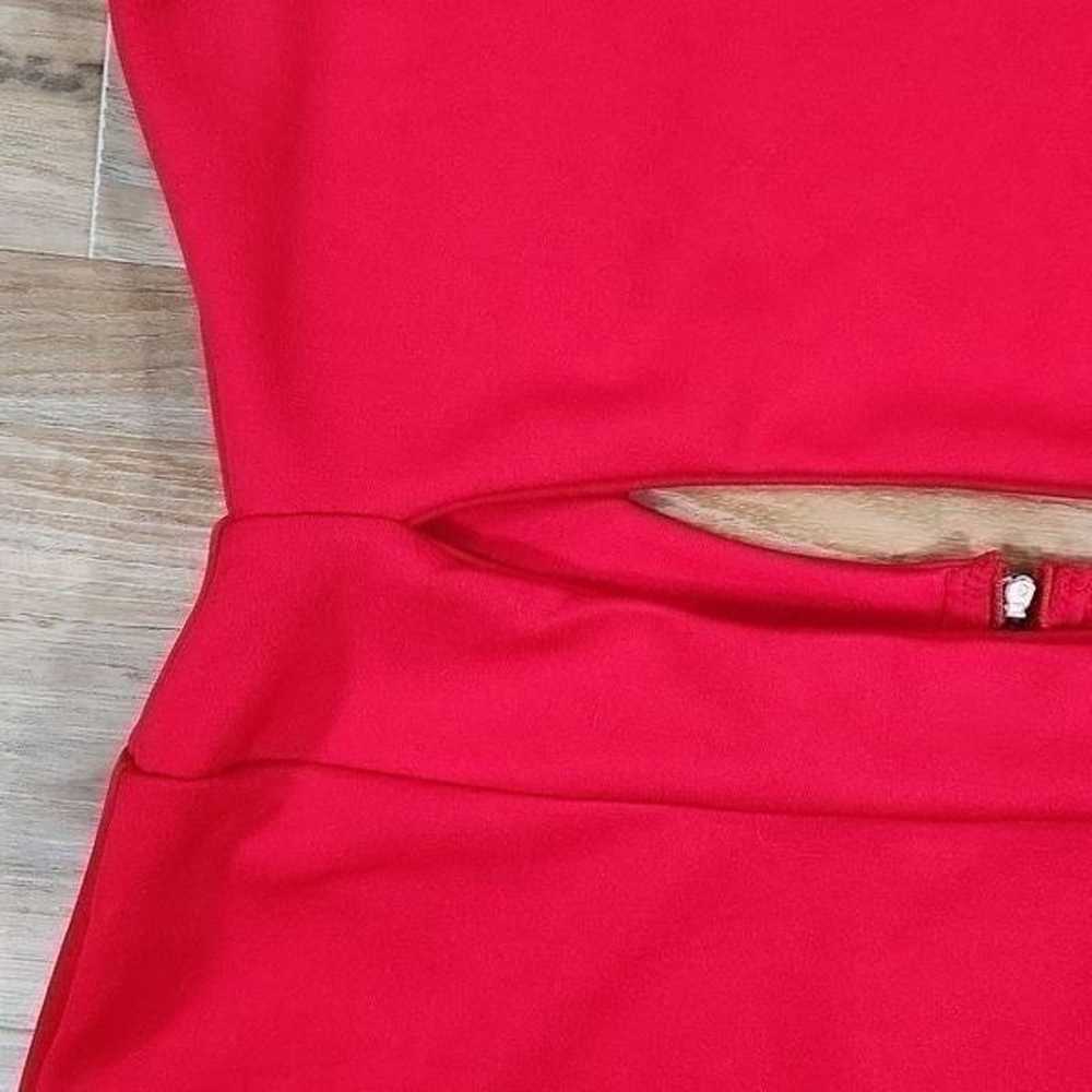 Club L Red Cutout Open Back Mini Dress Size 14 - image 7