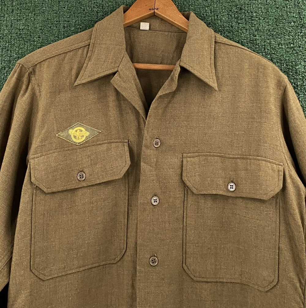 Vintage Vintage 40’s Wool Inner Flap Field Shirt … - image 2