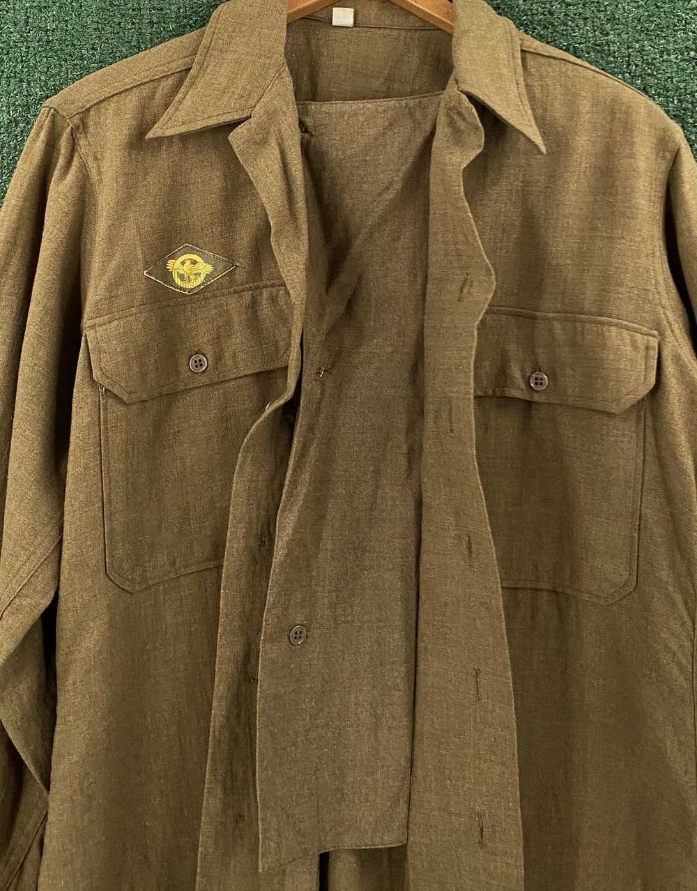 Vintage Vintage 40’s Wool Inner Flap Field Shirt … - image 4