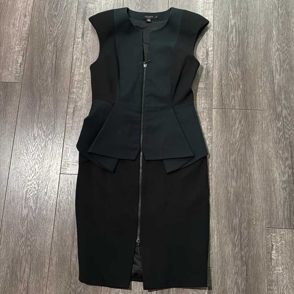 TED BAKER London Black Jamthun Peplum Cotton Stre… - image 3