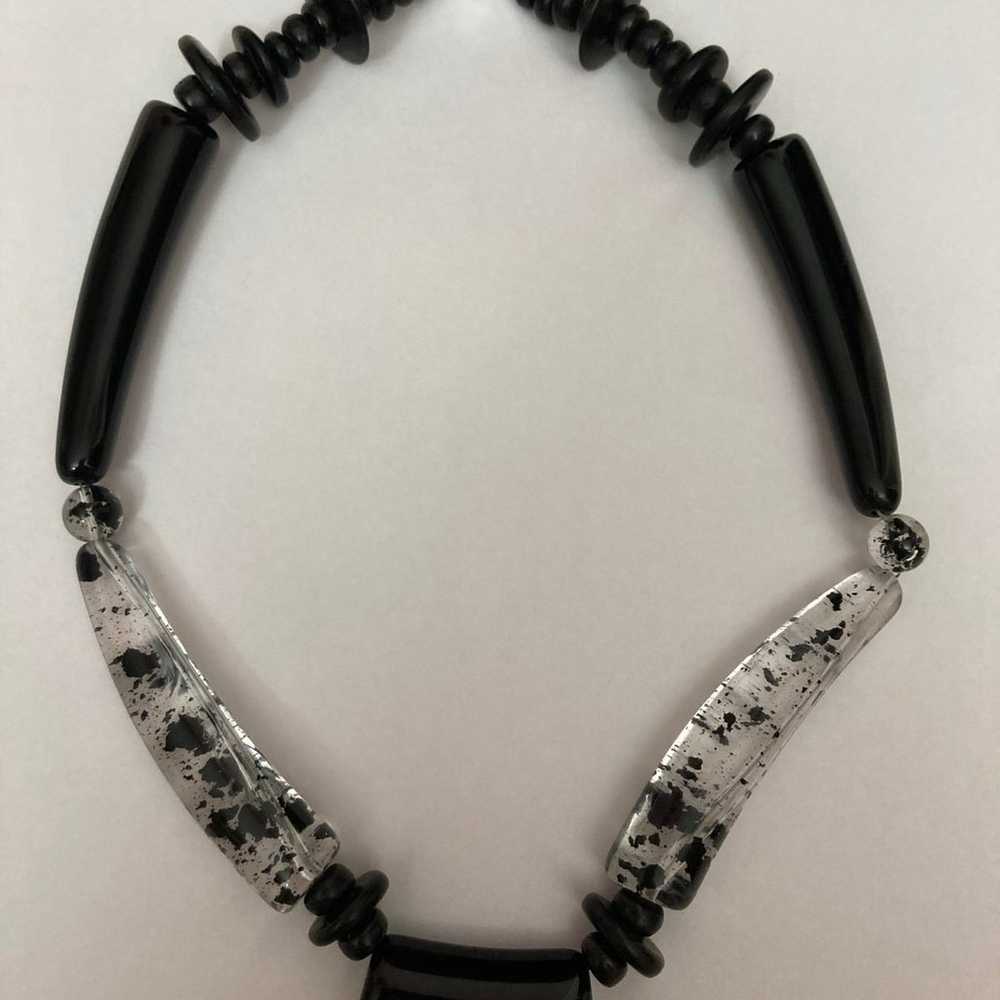 Black and White Choker Necklace - image 4