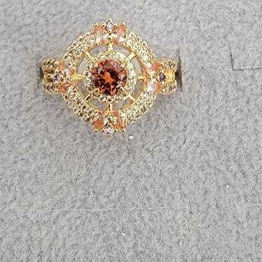 Bomb Party Annalise ring Gold Brown Tourmaline Si… - image 1