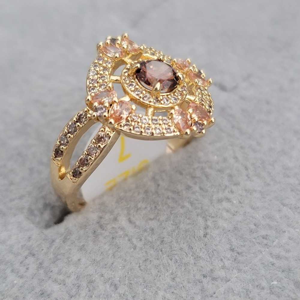 Bomb Party Annalise ring Gold Brown Tourmaline Si… - image 3