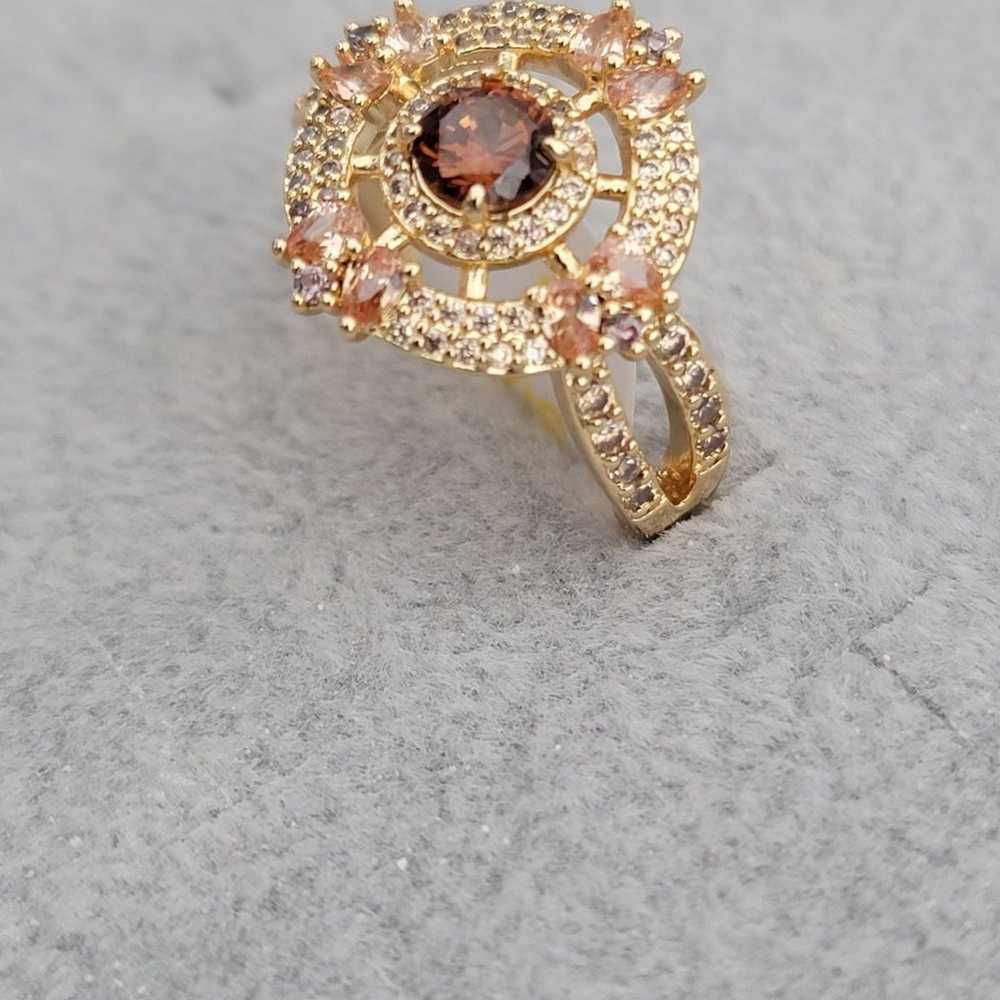 Bomb Party Annalise ring Gold Brown Tourmaline Si… - image 4