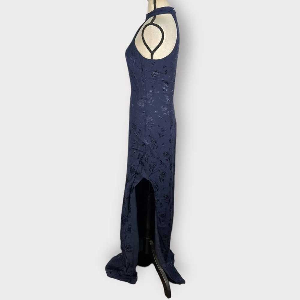 Lulus Red Carpet Ready Halter Column Gown Navy Bl… - image 4