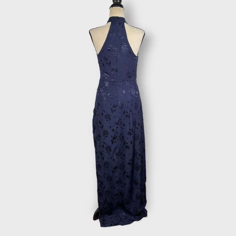 Lulus Red Carpet Ready Halter Column Gown Navy Bl… - image 5