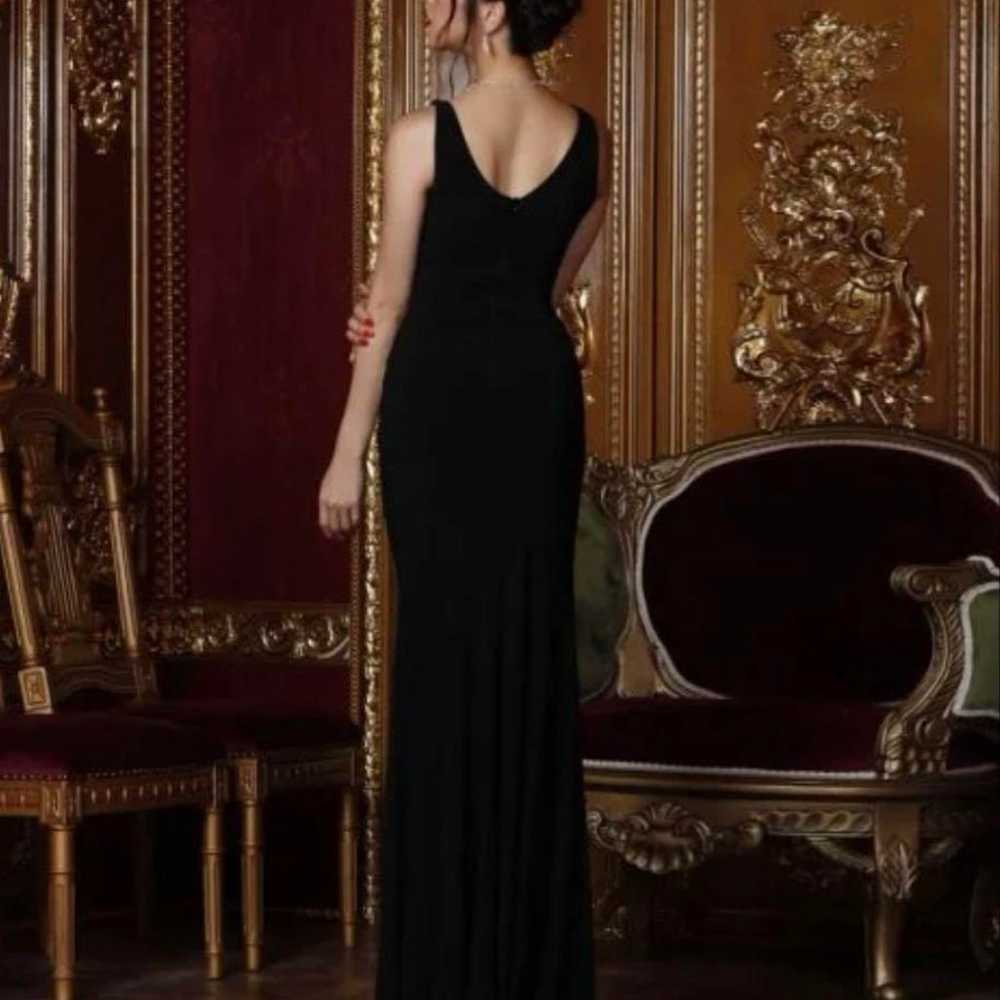 Rinfarre sleeveless black long dress - image 3