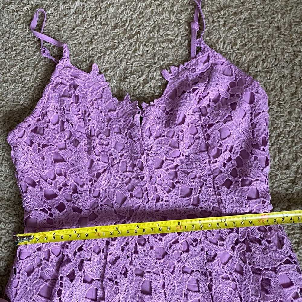 ASTR Lilac Lace Midi Dress - image 11