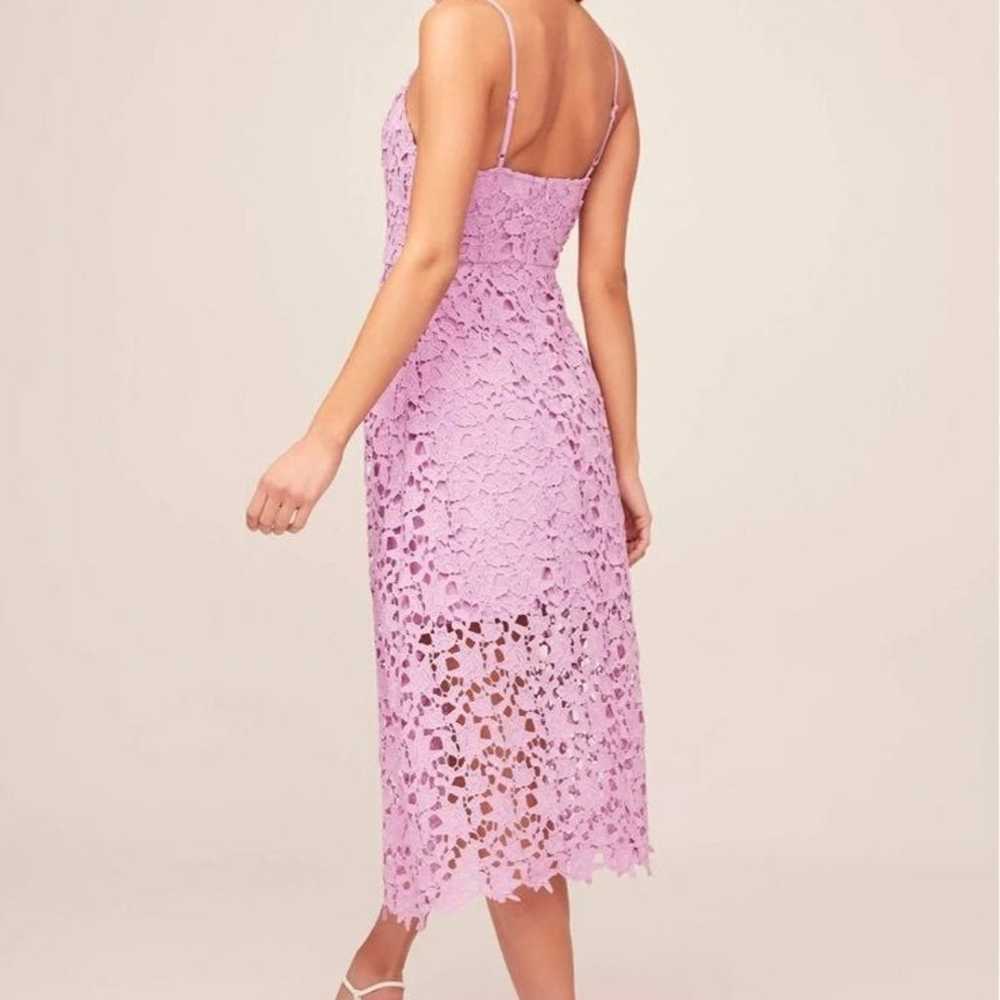 ASTR Lilac Lace Midi Dress - image 4