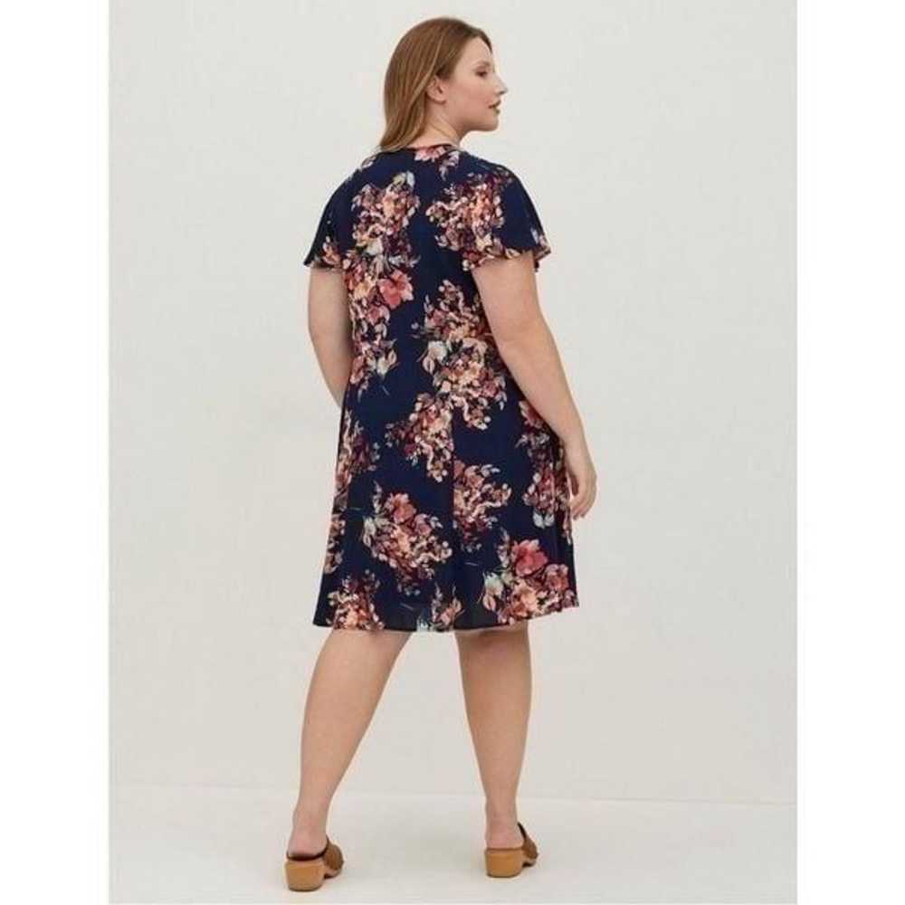 Torrid Mini Gauze lace up floral skater dress 1 - image 9