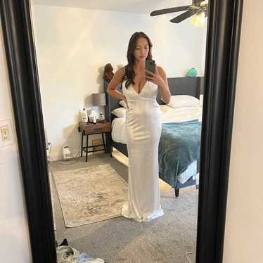 White formal dress