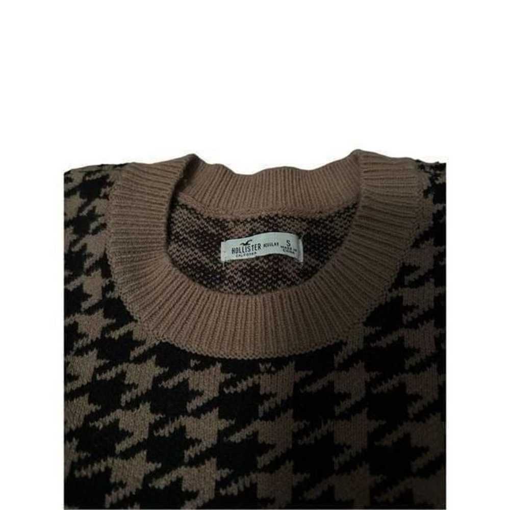 NWOT Hollister black and brown houndstooth sweate… - image 3