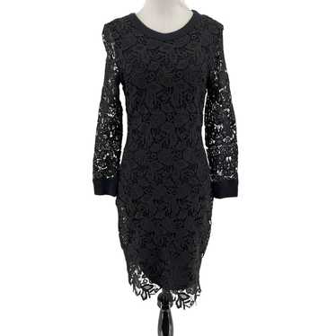 Wilfred Aritzia Women's Black Floral Lace Long Sl… - image 1