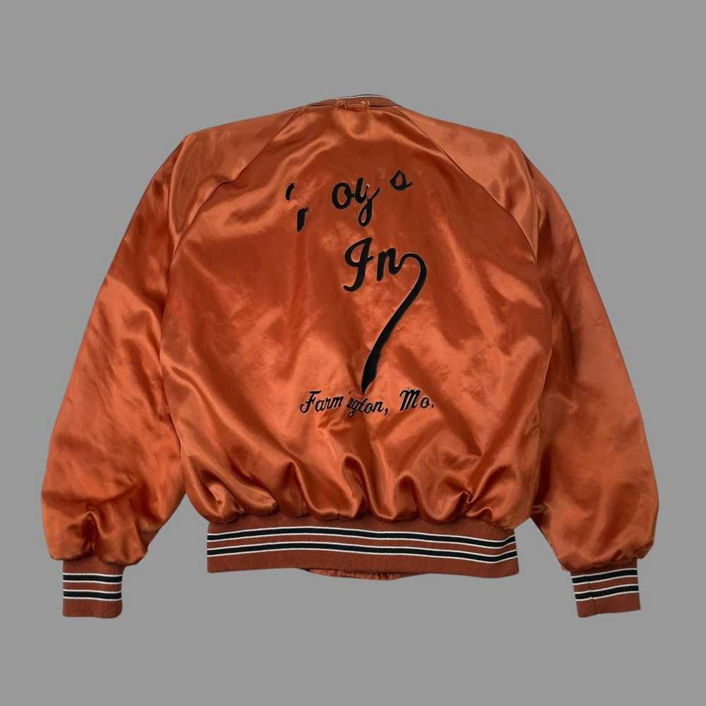 Very Rare × Vintage Vintage 1960s satin bomber ja… - image 2