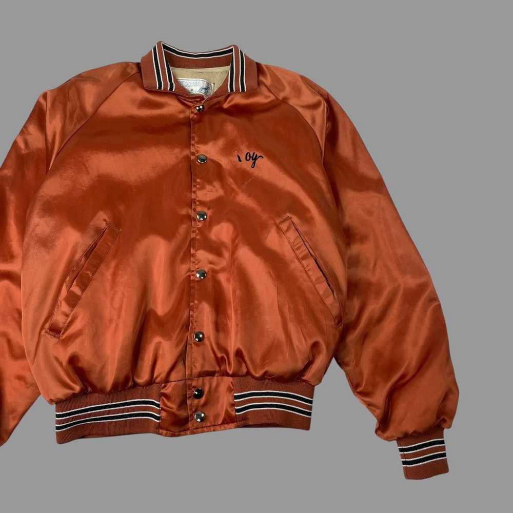 Very Rare × Vintage Vintage 1960s satin bomber ja… - image 3