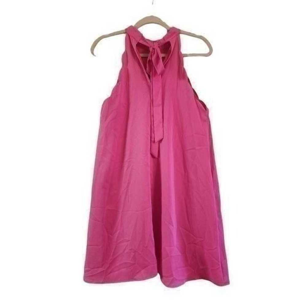 Loveriche Barbiecore pink halter swing dress size… - image 2