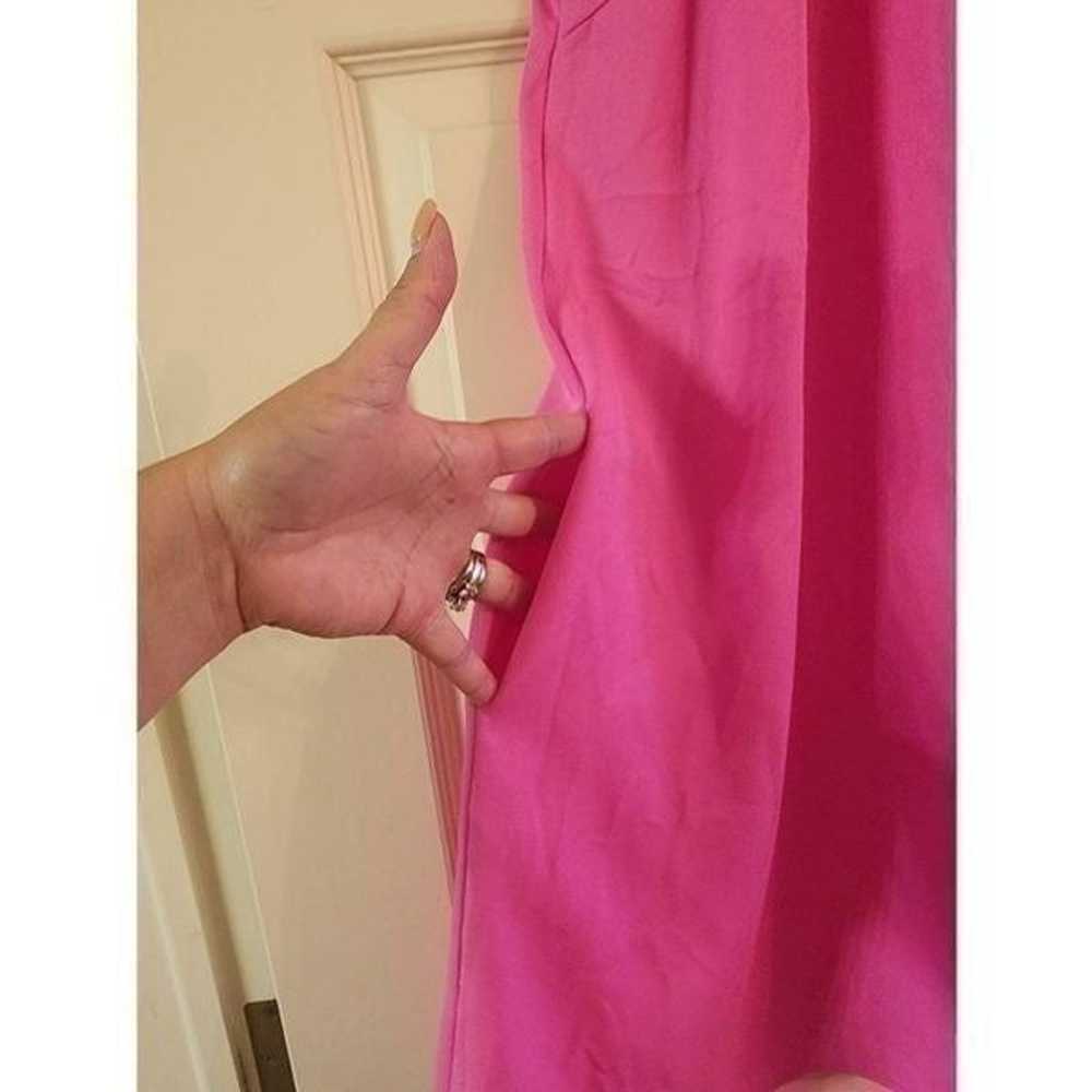 Loveriche Barbiecore pink halter swing dress size… - image 4