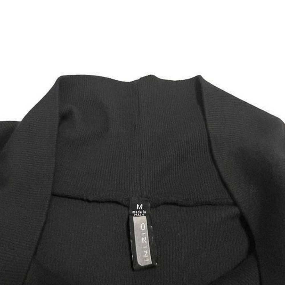 ONZ Italy Cowl Neck Long Sleeve Black Knee Length… - image 2