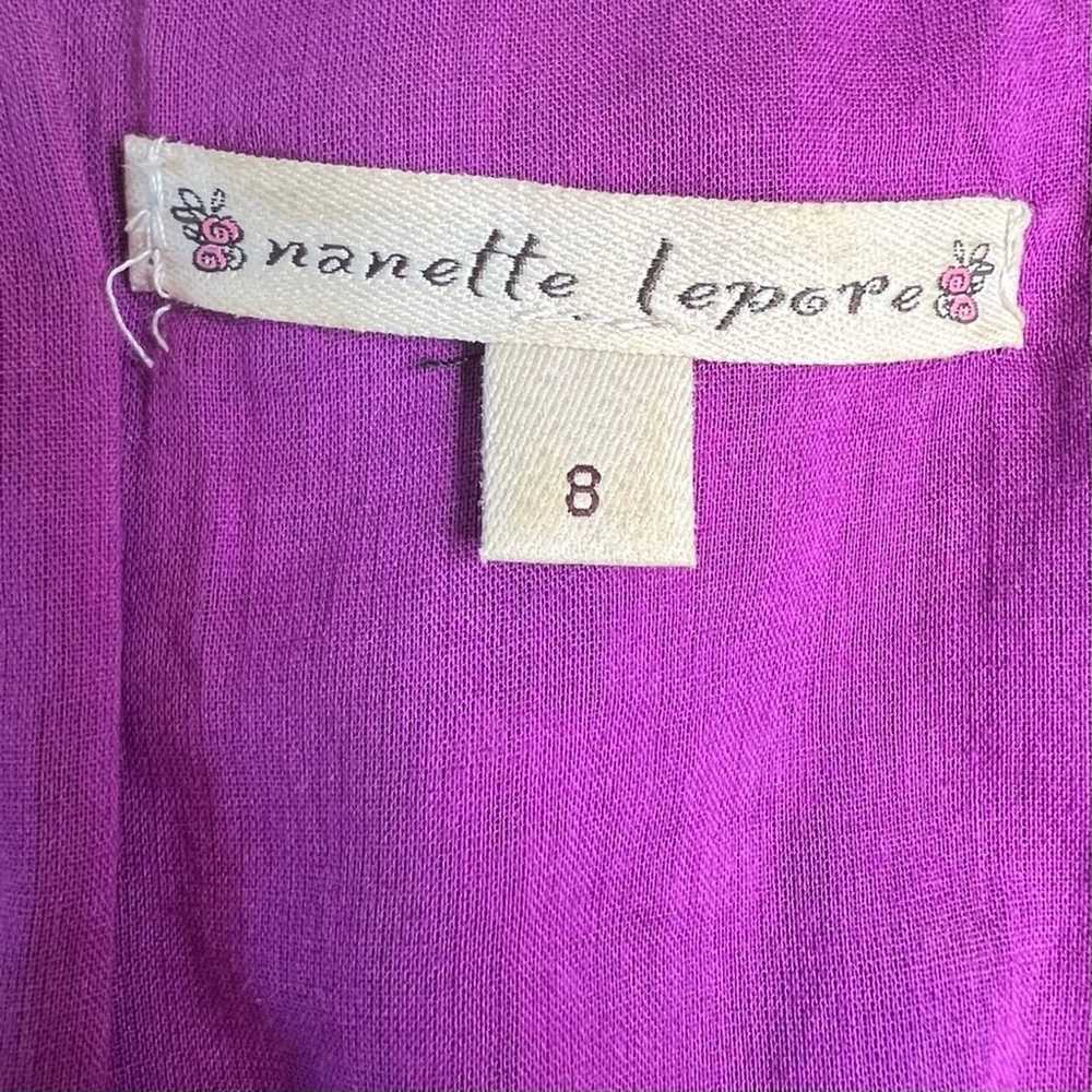 Nanette Lepore Embroidered Dress Size 8 Eyelet La… - image 12