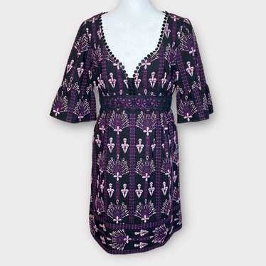 Nanette Lepore Embroidered Dress Size 8 Eyelet La… - image 1