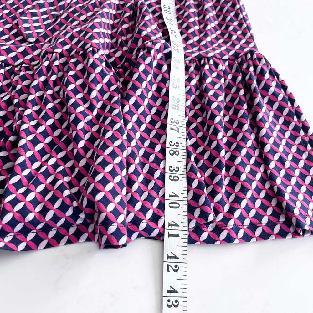 Boden Jersey Dress Holly Geometric Print Tie Wais… - image 12