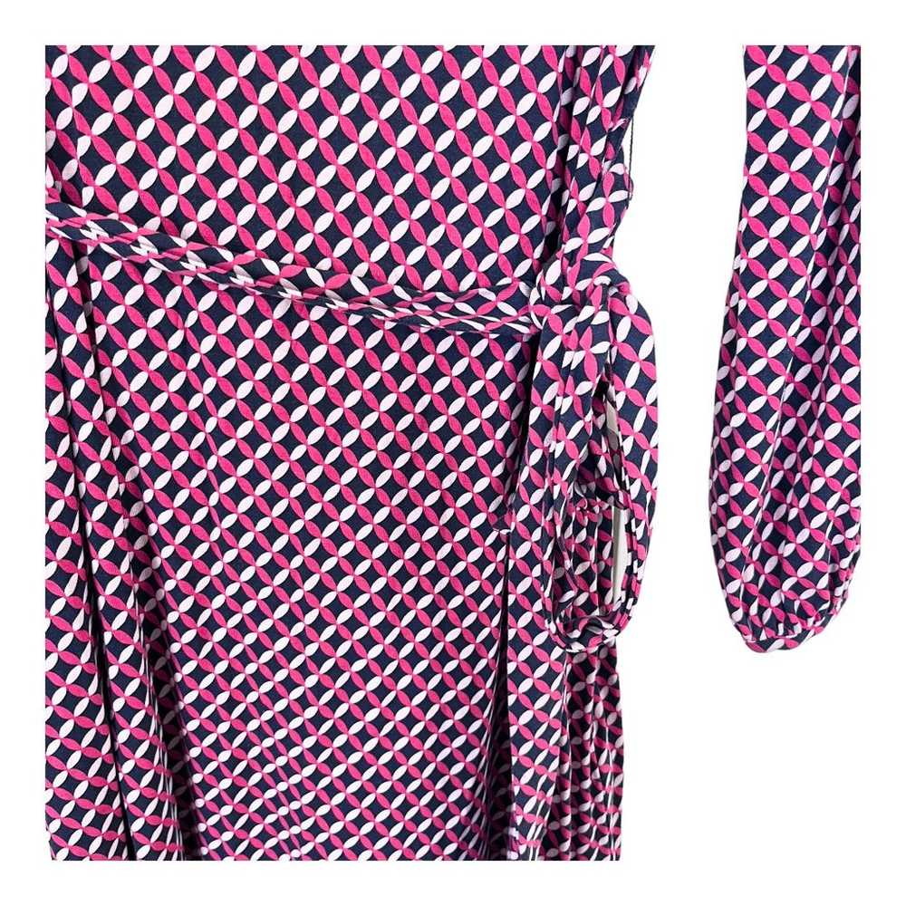 Boden Jersey Dress Holly Geometric Print Tie Wais… - image 7