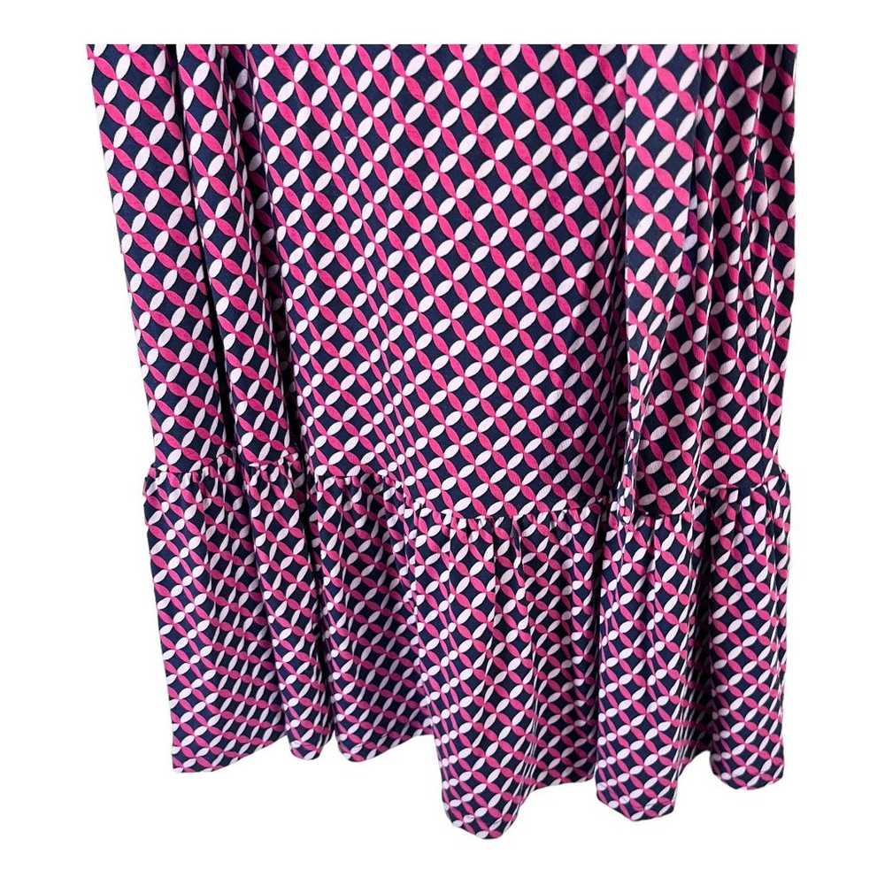 Boden Jersey Dress Holly Geometric Print Tie Wais… - image 8